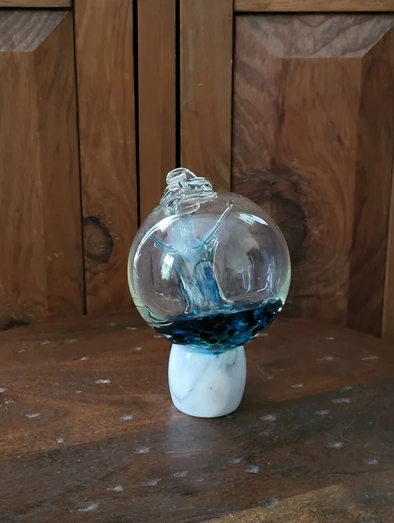 Handblown Glass Tree Of Life Orb - Picture 3 of 16